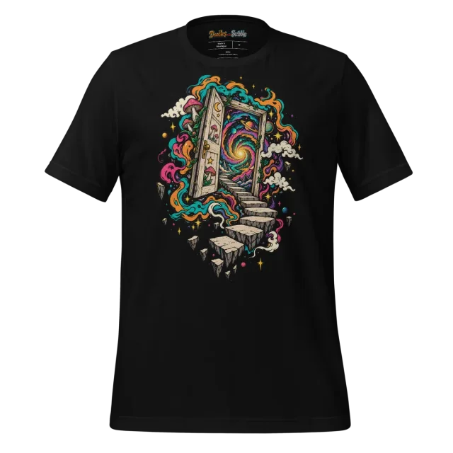 Psychedelic Portal T Shirt with Mind Bending Doodle Art alternate view