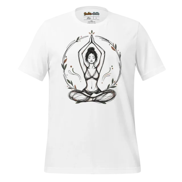 Yogic Serenity T Shirt with Calm Pose Design