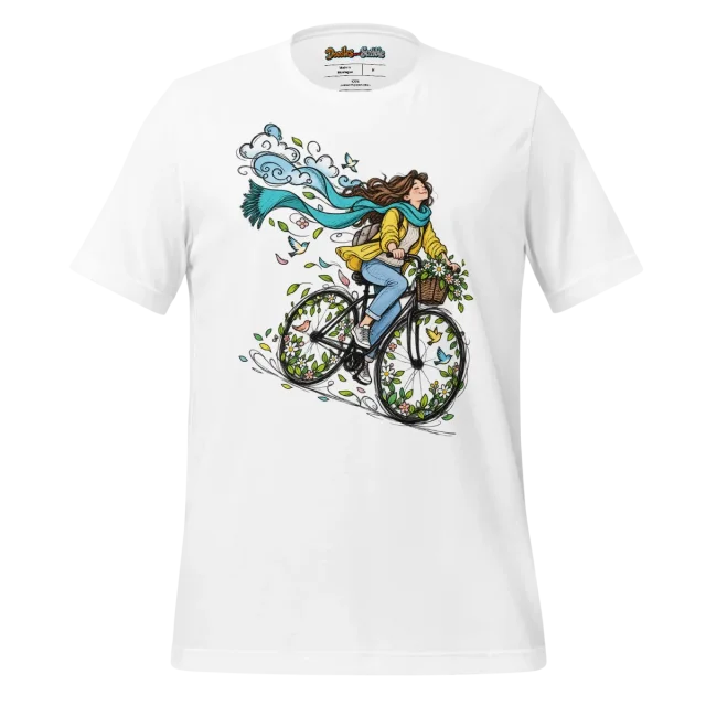 Cycling Wind Doodle T Shirt Cycling Breeze