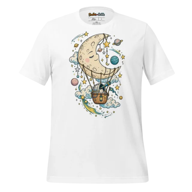 Celestial Journey Doodle T Shirt Interstellar Dreams