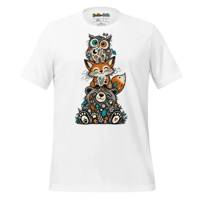 Mystical Totem Doodle T Shirt Tribal Spirit