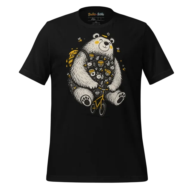 Zentangle Bear T Shirt Bear of the Forest alternate view