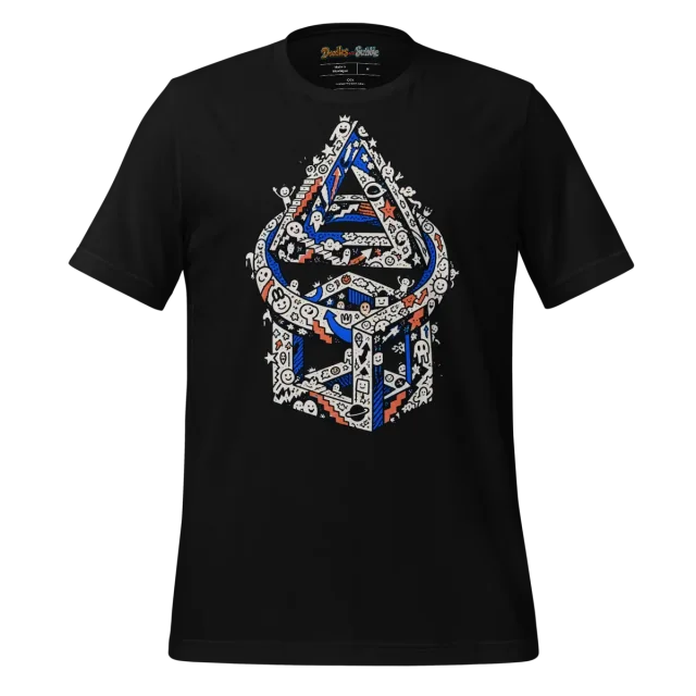 Geometric Intrigue T Shirt Abstract Precision Doodle alternate view