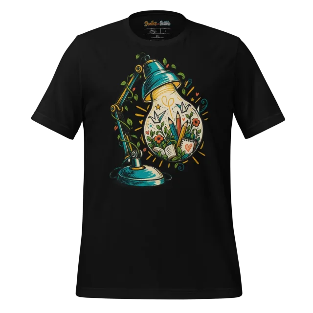 Creativity Bulb Doodle T Shirt Vibrant Ignite Ideas Art alternate view