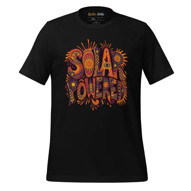 Happy Sun T Shirt Colourful Rays Doodle alternate view