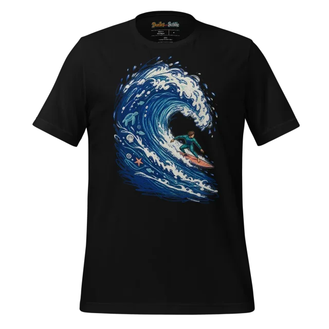 Ocean Surfer T Shirt Wilderness Whispers Scribble alternate view