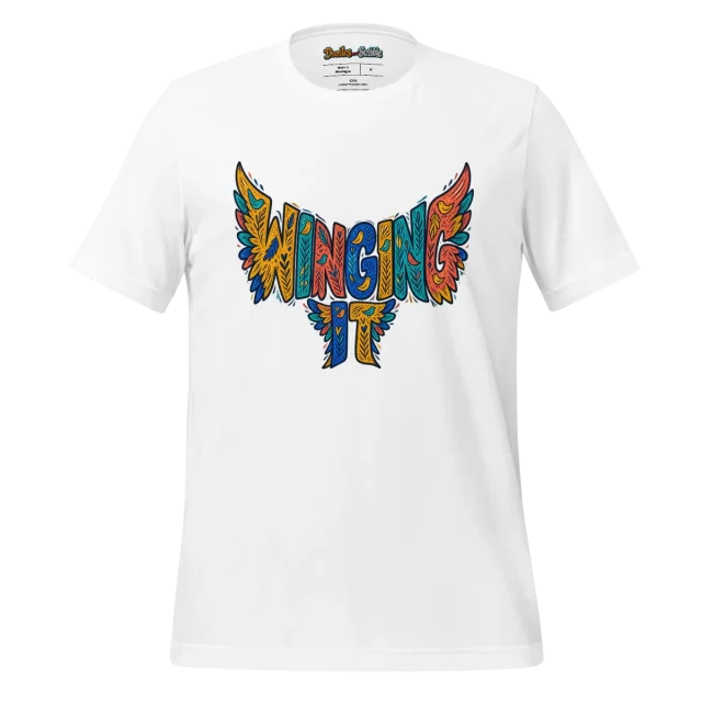 Cheerful Bird Doodle T Shirt