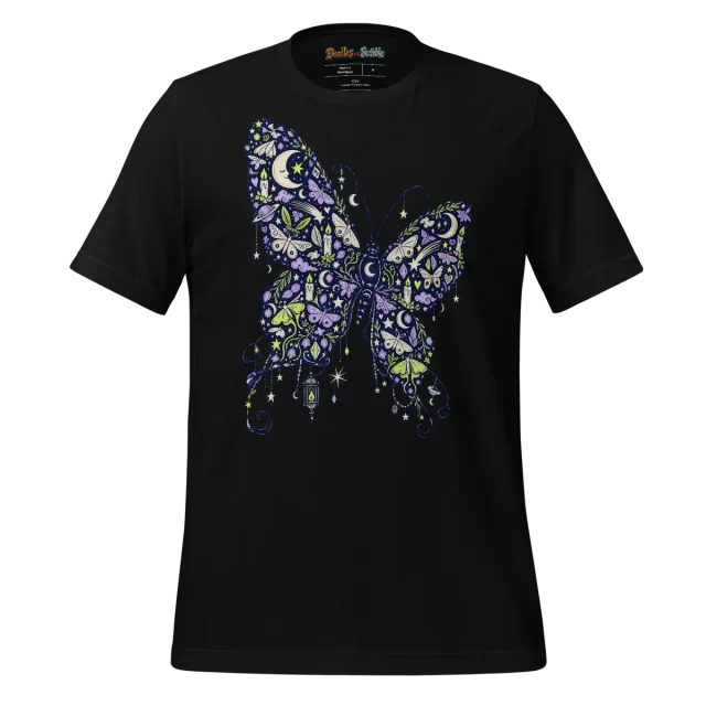 Luminous Butterfly T Shirt Iridescent Winged Beauty alternate view