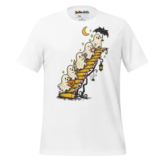 Ghoulish Halloween Doodle T Shirt Whimsical Gathering