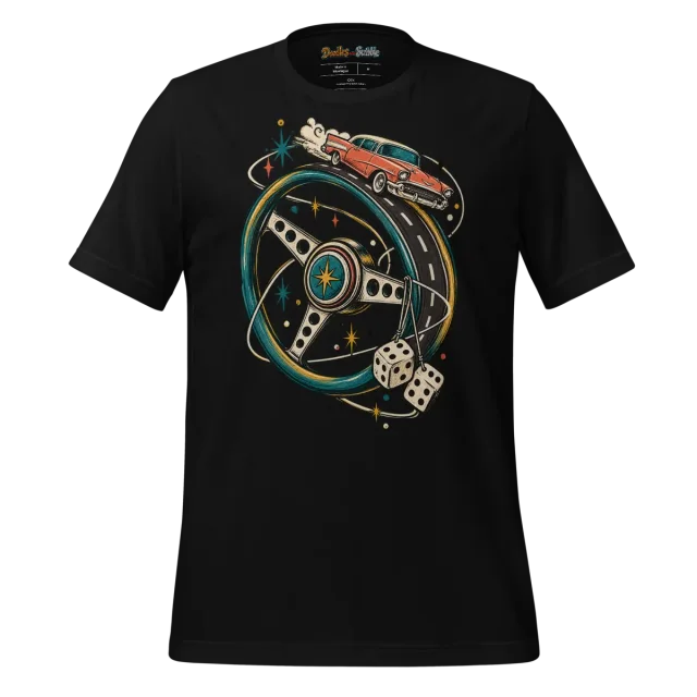 Retro Ride Car T Shirt Classic Cool Color Splash alternate view