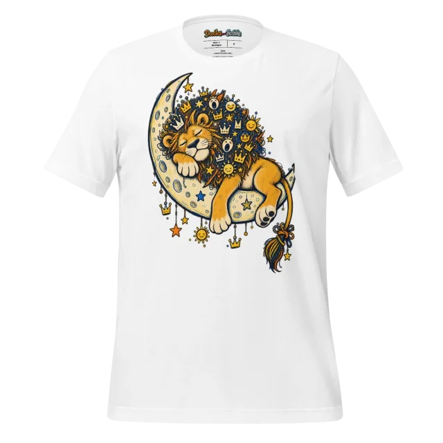 Psychedelic Lion T Shirt Vibrant Majesty Design