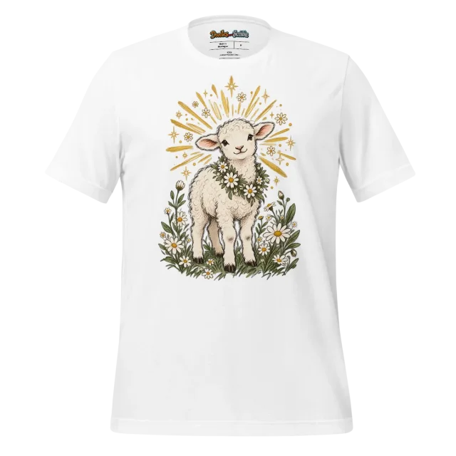 Lamb of Light T Shirt with Seraphic Spring Art
