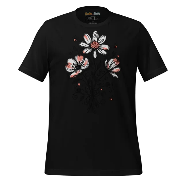 Floral Scribble T Shirt Whispers of Nature alternate view
