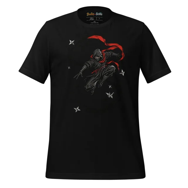 Ninja Star T Shirt Shadow Stealth Scribble alternate view