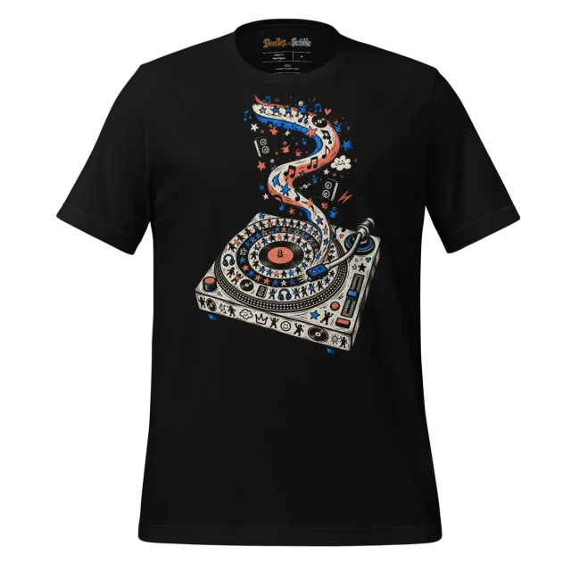 Abstract Turntable T Shirt Retro Beats alternate view