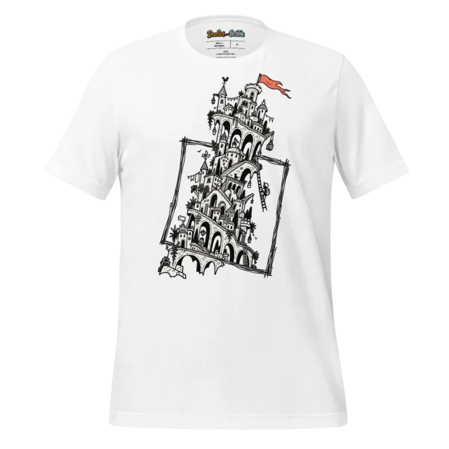 Framed Monument T Shirt Sketch in a Square