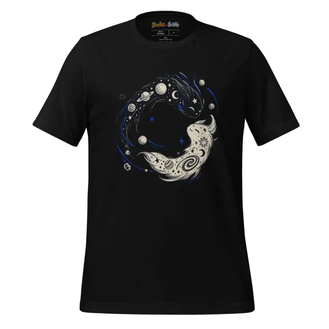 Cosmic Yin Yang T Shirt Universal Balance Doodle alternate view