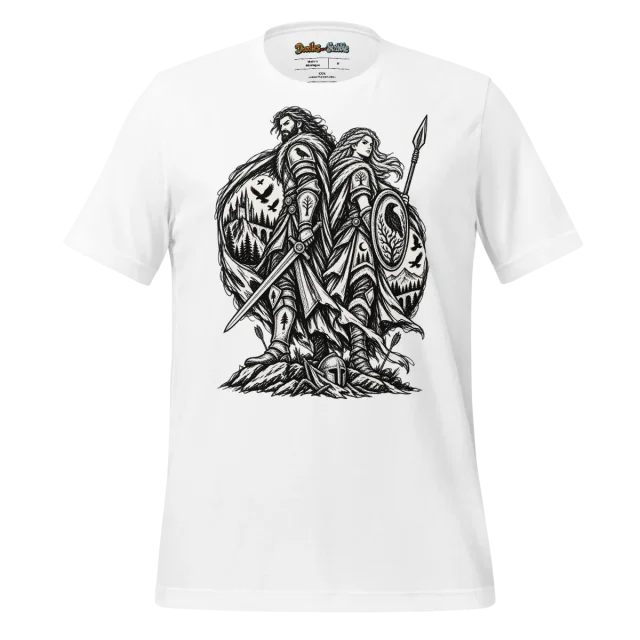 Monochrome Warriors T Shirt from the Epic Saga