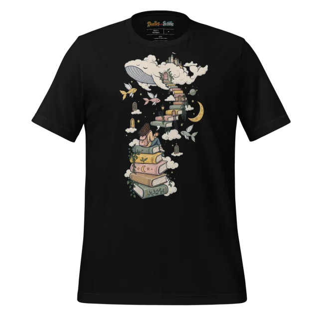Surreal Doodle T Shirt with Pastel Melange Artwork alternate view