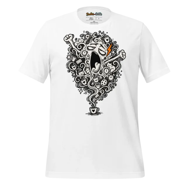 Coffee Doodle T Shirt Steamy Scribble