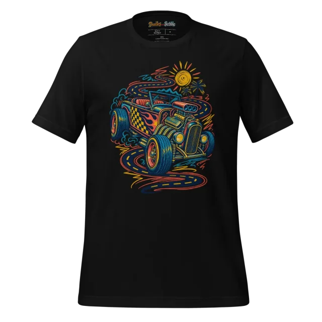Retro Car Doodle T Shirt alternate view