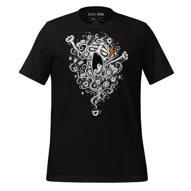 Coffee Doodle T Shirt Steamy Scribble alternate view
