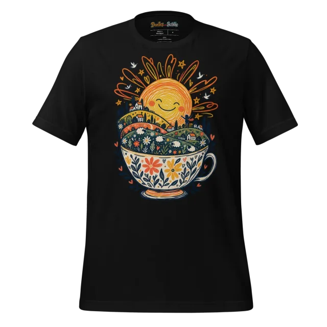 Zen Sunrise T Shirt Serene Doodles alternate view