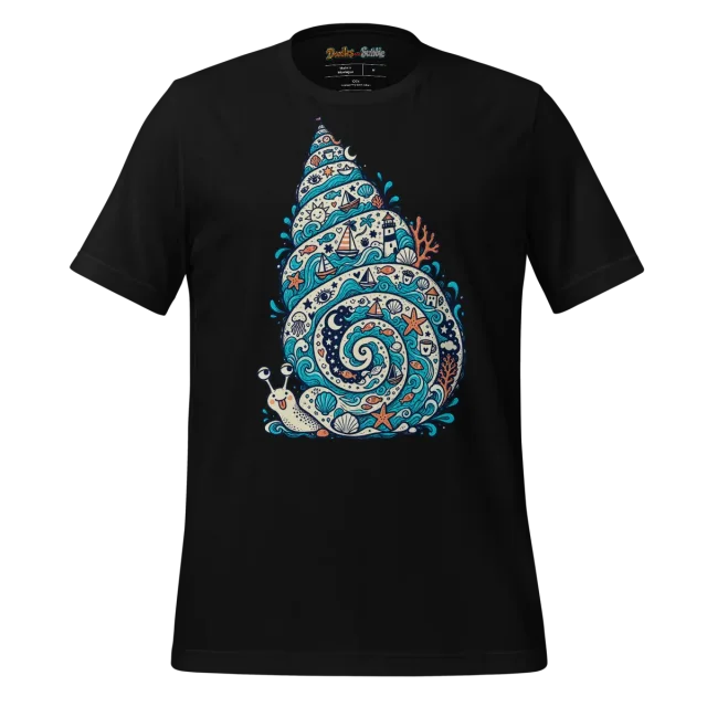 Spiral Echo T Shirt Echoing Waves Doodle alternate view