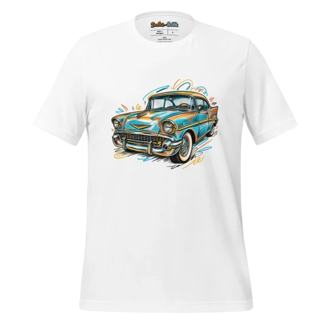 Retro Ride Car T Shirt Classic Car Color Burst Art