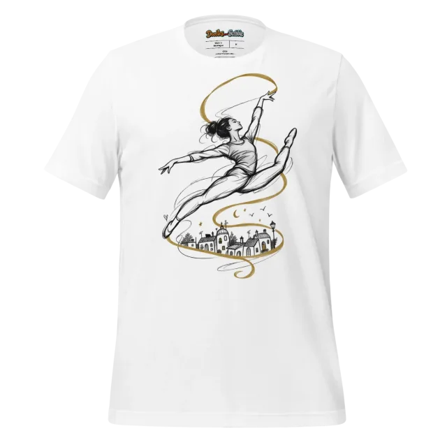 Gymnast Scribble T Shirt Urban Acrobatics Elegance