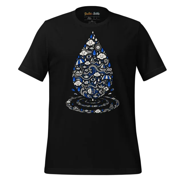 Ripple Effect T Shirt Water's Pulse Doodle alternate view