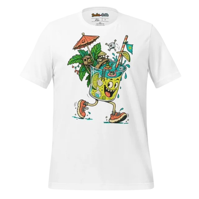 Summer Drink T Shirt Refreshing Doodle Design