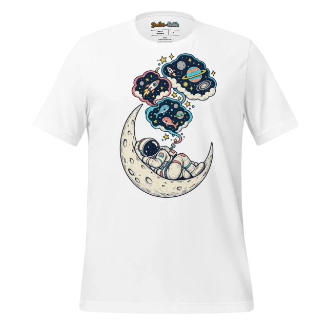 Astronaut Dream T Shirt Space Explorer Doodle