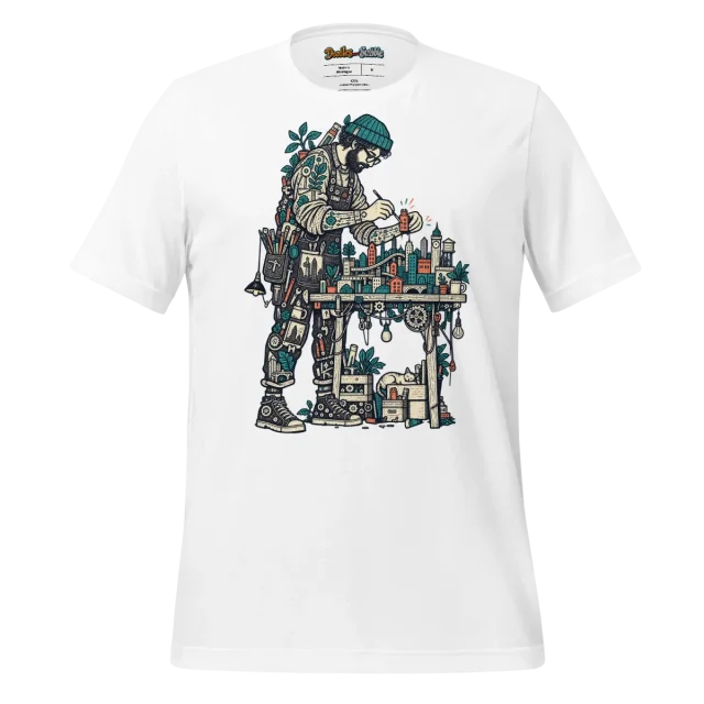 Urban Artisan T Shirt Crafted Circuitry Design