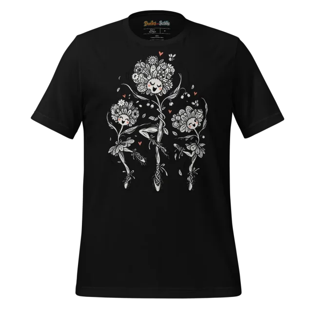 Nature's Ballet T Shirt Botanical Serenity Scribble alternate view