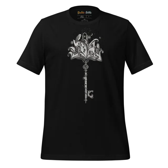 Wisdom Key T Shirt Enigma's Riddle Doodle alternate view