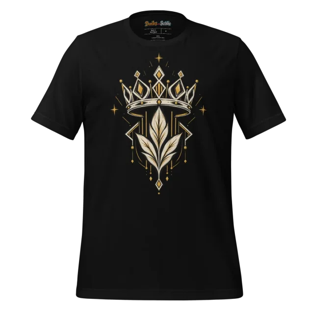 Art Deco Emblem T Shirt with Linear Geometric Accents alternate view