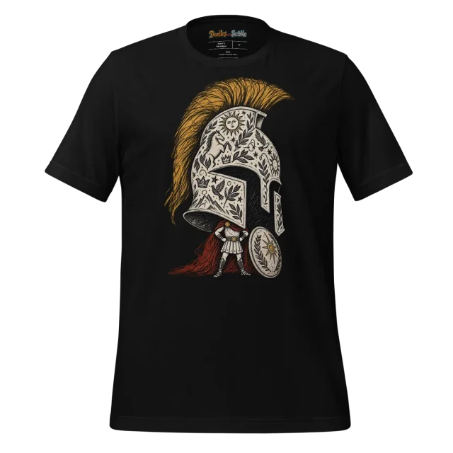 Spartan Warrior T Shirt Valor Doodle alternate view