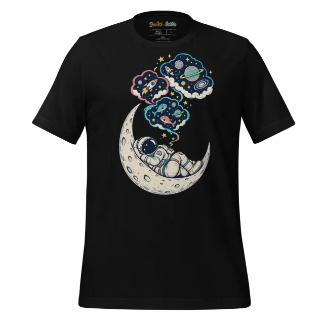 Astronaut Dream T Shirt Space Explorer Doodle alternate view