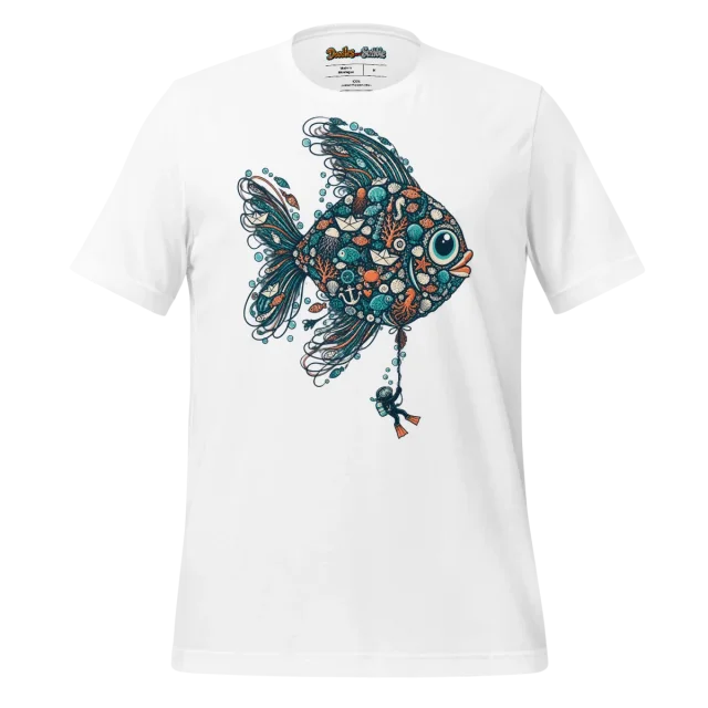 Psychedelic Fish T Shirt Oceanic Dream