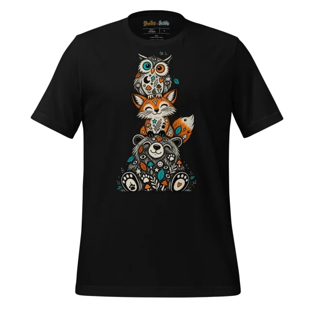 Mystical Totem Doodle T Shirt Tribal Spirit alternate view