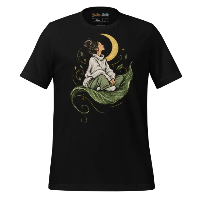 Contemplation Yoga Pose T Shirt Doodle alternate view