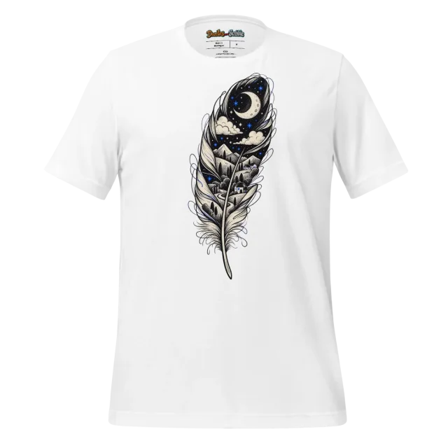 Lunar Landscape T Shirt Nocturnal Calm Doodle
