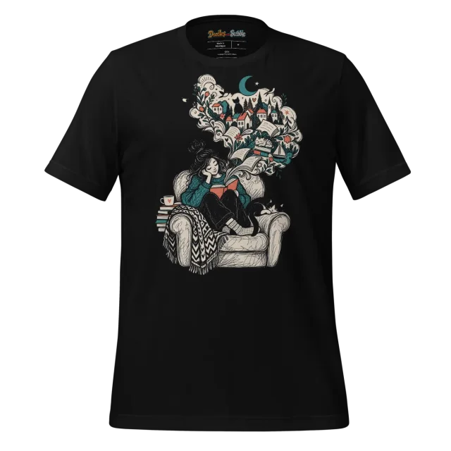 Tranquil Reader T Shirt Captured Moments Design alternate view