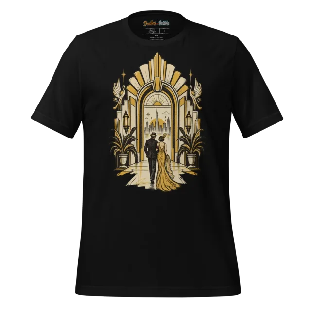Art Deco Gateway T Shirt Golden Age Doodle Design alternate view