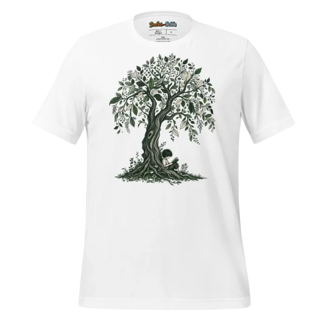 Literary Shade T Shirt Whispers of Nature Design