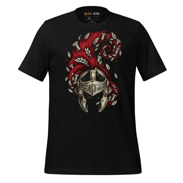 Centurion Helmet T Shirt with Doodle Art alternate view