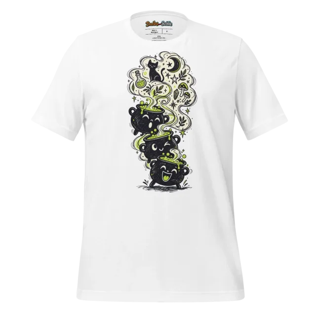 Cauldron Magic T Shirt with Mystical Brew Doodle