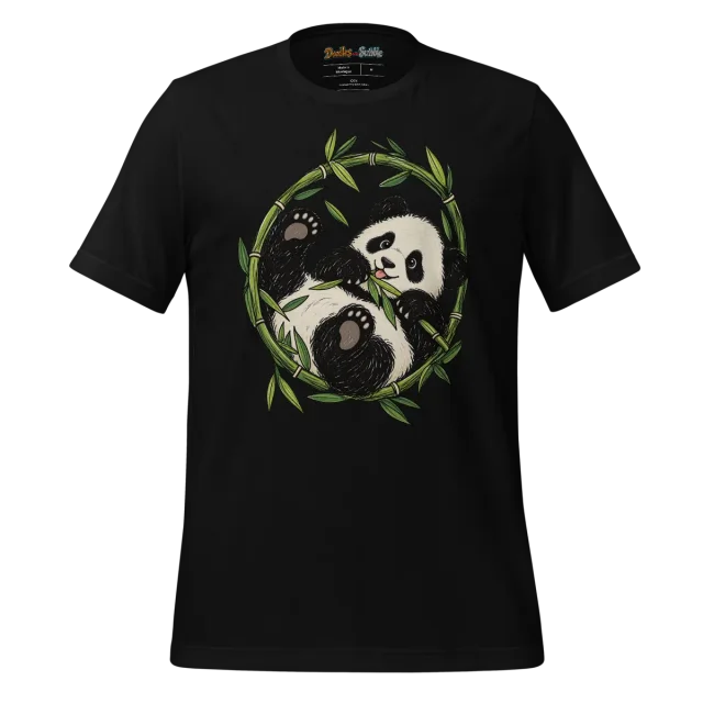 Panda Cub Line Art T Shirt alternate view