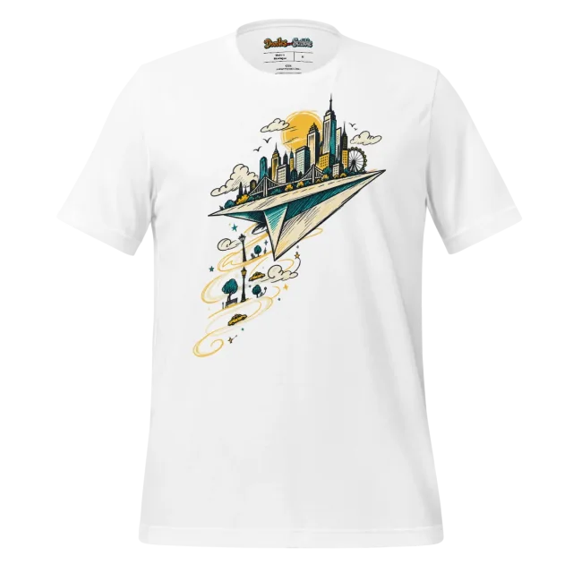 Skyline Doodle T Shirt Urban Elegance Design